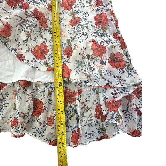 Vintage Abercrombie & Fitch One Shoulder Hi-Low Dress SZ XL Floral Cottagecore - Picture 14 of 16